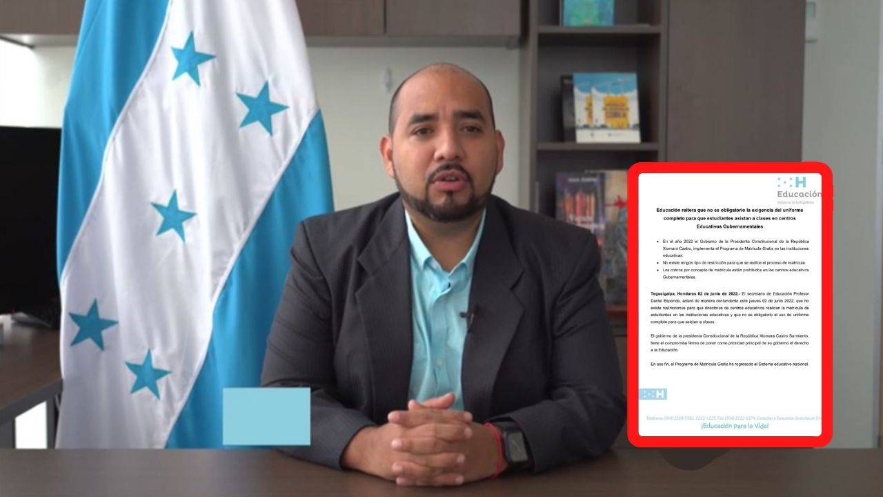 Imagen Principal de Nota: Ministro de Educación reitera a directores que no exijan uniforme a alumnos