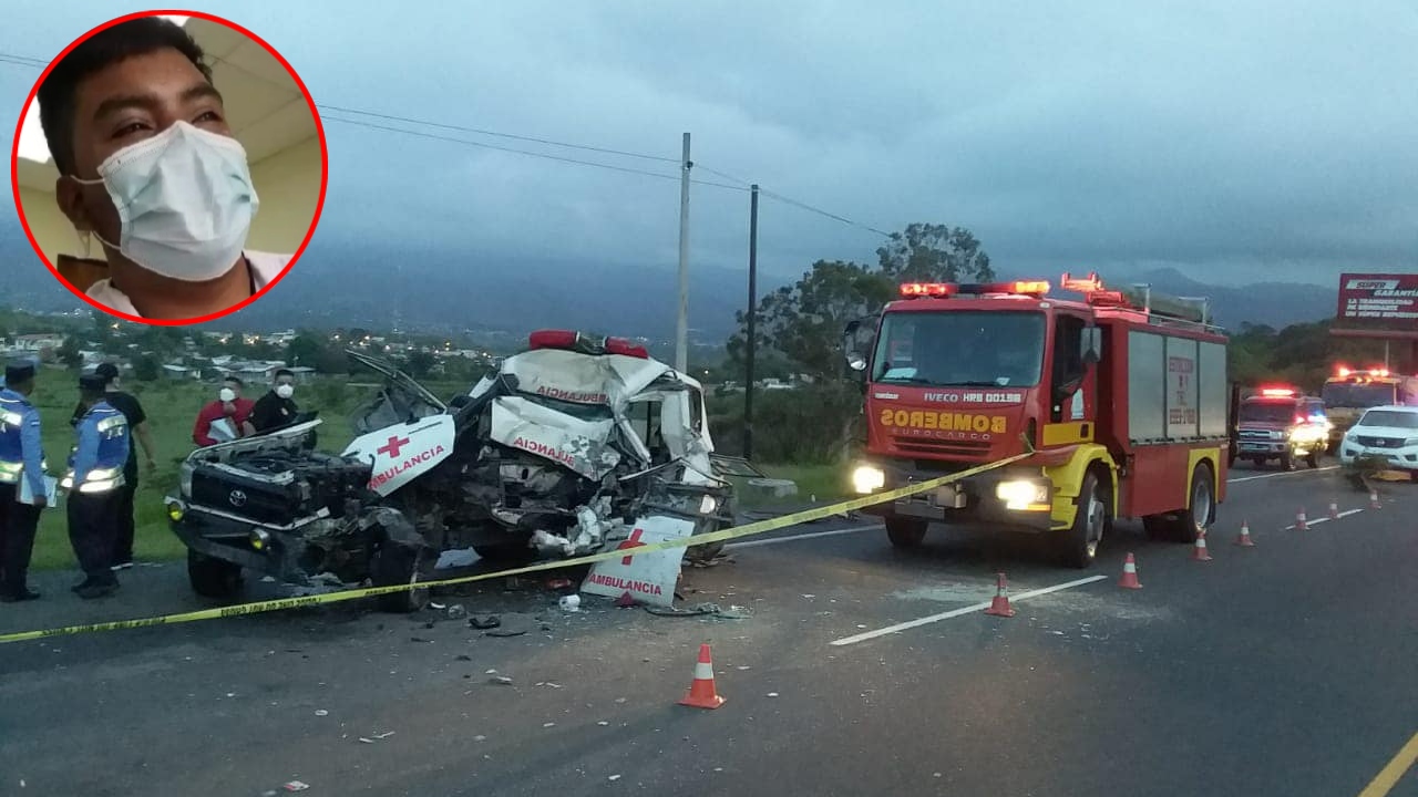 Imagen Principal de Nota: Identifican a las tres víctimas del fatal accidente entre ambulancia y rastra en Amarateca