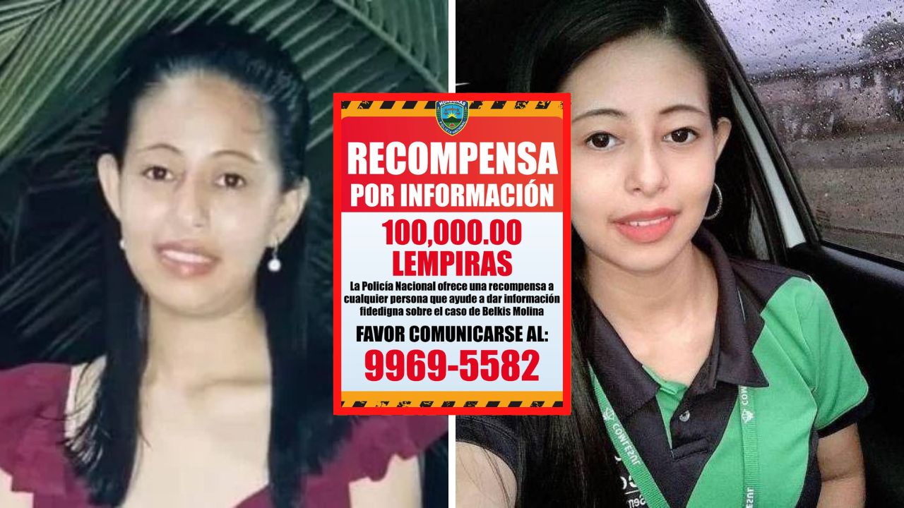 Imagen de Policía Nacional ofrece L100 mil de recompensa por información de Belkis Molina