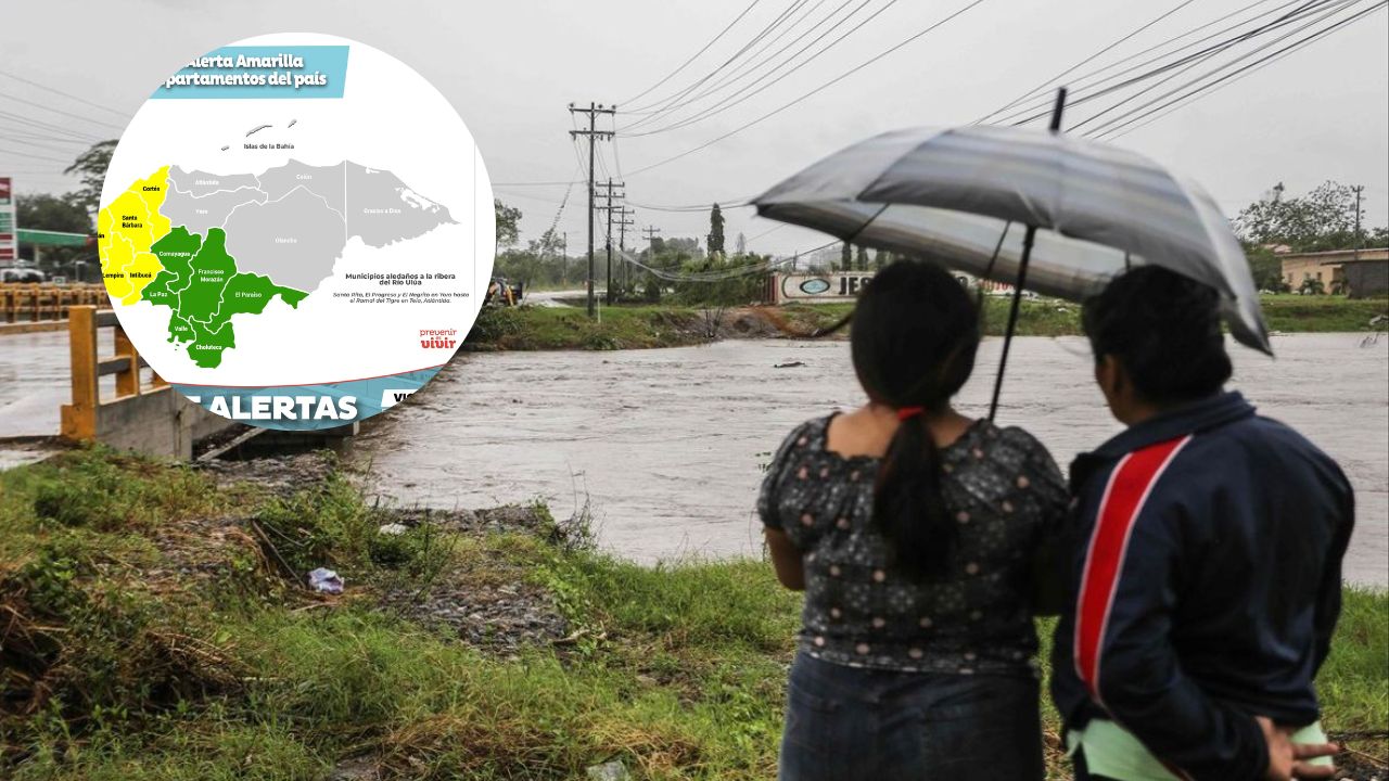Imagen Principal de Nota: Alerta amarilla para seis departamentos de Honduras por fuertes lluvias