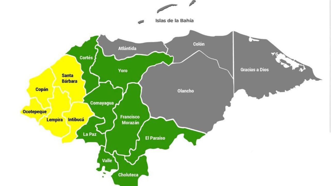 Imagen de Extienden alerta amarilla por 48 horas para 5 departamentos; otros 8 están en alerta verde
