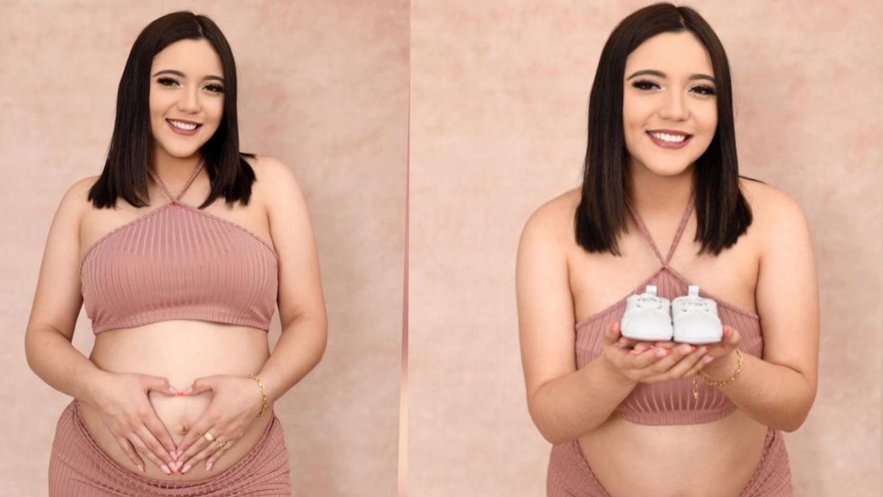 Imagen Principal de Nota: Hondureña Carla Cubas realiza divertido baile en TikTok para revelar en cuántos días dará a luz