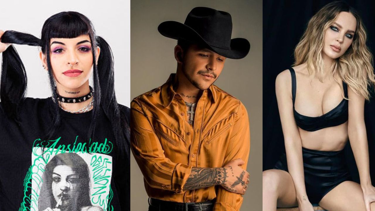 Imagen de Christian Nodal en polémica tras dedicarle a Cazzu la misma canción que a Belinda