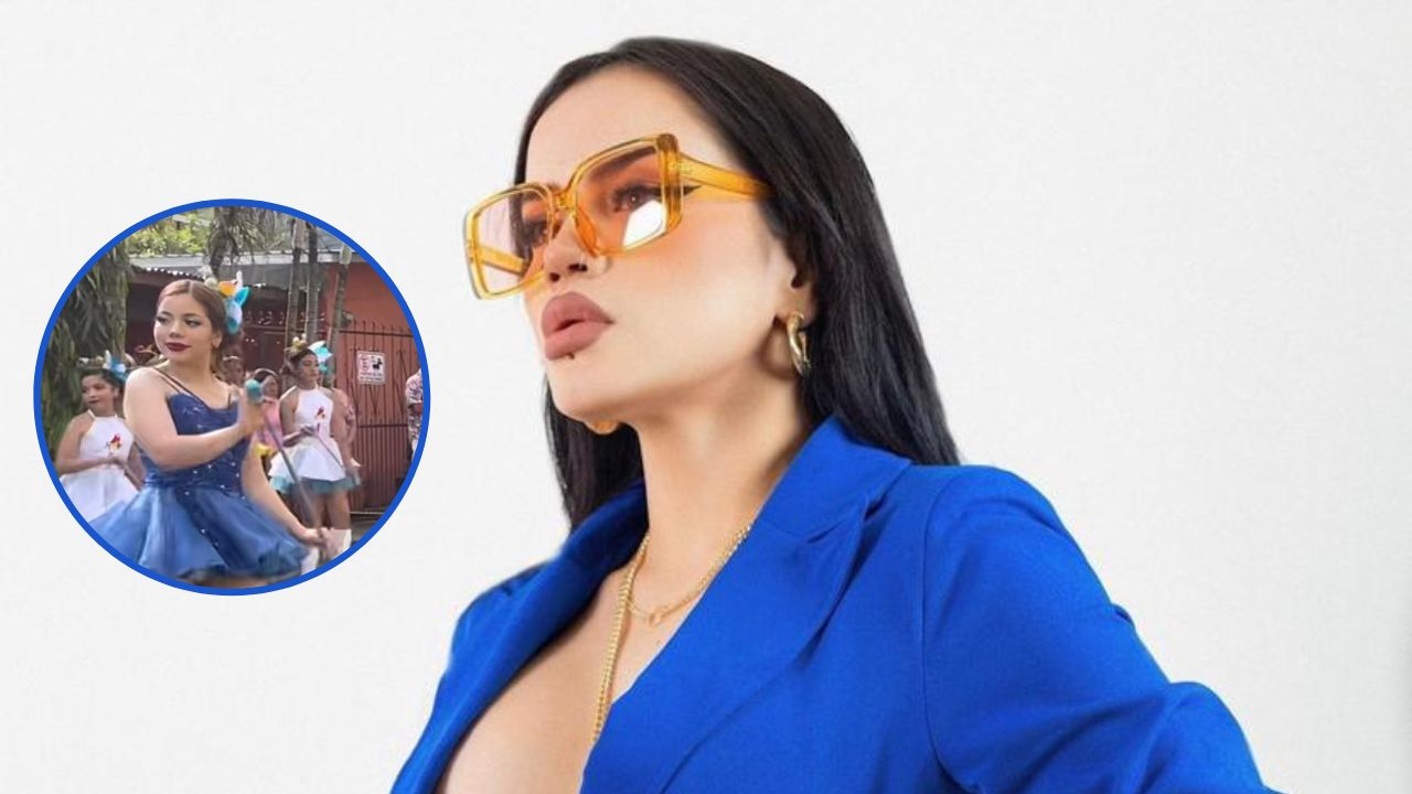 Imagen Principal de Nota: Hermana de la 'Natti Natasha hondureña' robó suspiros como palillona en los desfiles patrios 2022