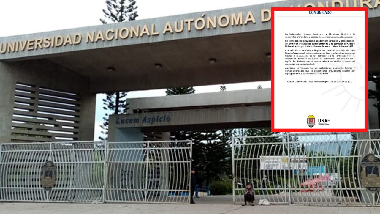 Imagen Principal de Nota: UNAH reanuda actividades académicas este miércoles