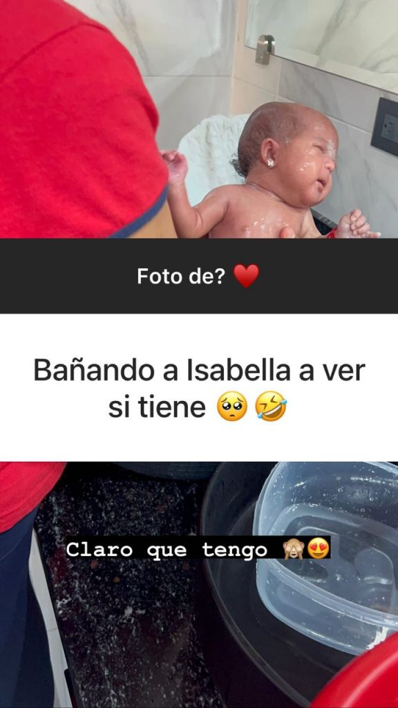 Carla Cubas bebé