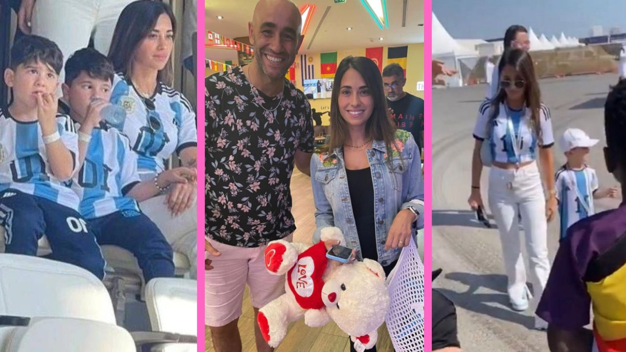 Imagen Principal de Nota: Antonela Roccuzzo y  sus hijos causan furor en Qatar