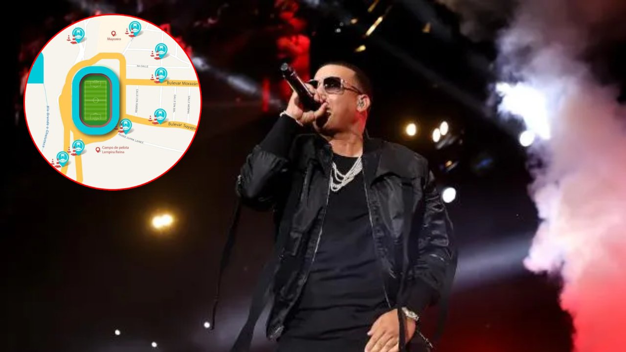 Imagen de Estas son las calles que estarán cerradas por el concierto de Daddy Yankee en Tegucigalpa