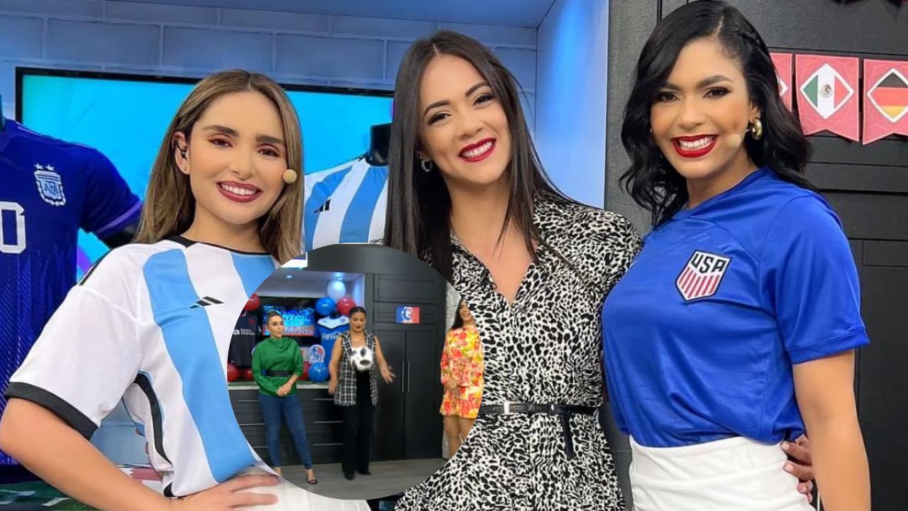 Imagen de ¿Lo lograron? Presentadoras de LM5 cumplen reto de Isabel Zambrano practicando fútbol en tacón