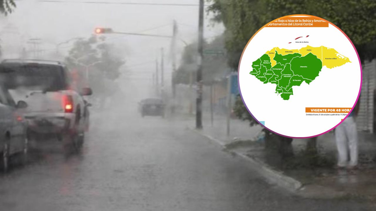 Imagen Principal de Nota: Tormenta Lisa: Alerta roja para Islas de la Bahía y amarilla para 4 departamentos