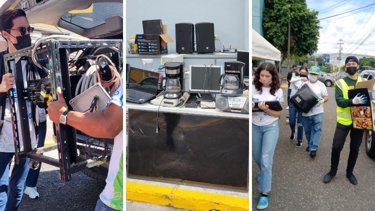 Imagen Principal de Nota: ¡Todo un éxito! Campaña de reciclaje de aparatos eléctricos y electrónicos de PlantatónHn