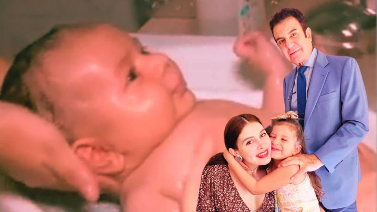Imagen Principal de Nota: ¡Qué ternura! Alicia ayuda a su madre Iroshka a bañar a su hermanito Salvador