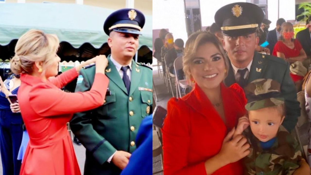 Imagen Principal de Nota: ‘Felicidades mi capitán’: Saraí Espinal compartió el momento en que su esposo tuvo un ascenso militar