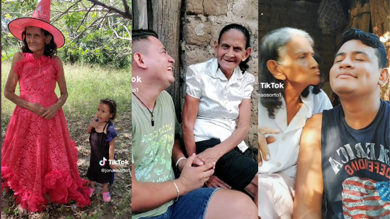 Imagen de Abuelita hondureña conquista TikTok junto a su nieto