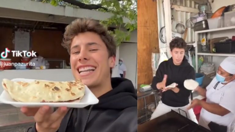 Imagen Principal de Nota: Juanpa Zurita hizo una baleada a mano: Así le fue al influencer mexicano en una cocina catracha