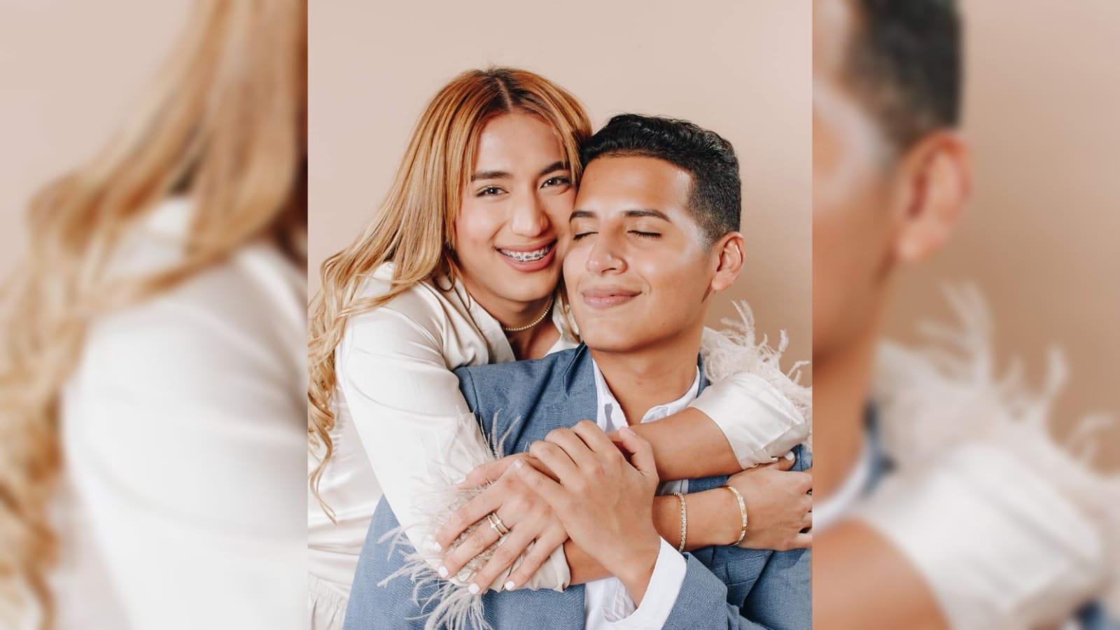 Imagen de ‘La Bicha Catracha’ y su novio Daniel López  comparten tiernas sesión de fotos
