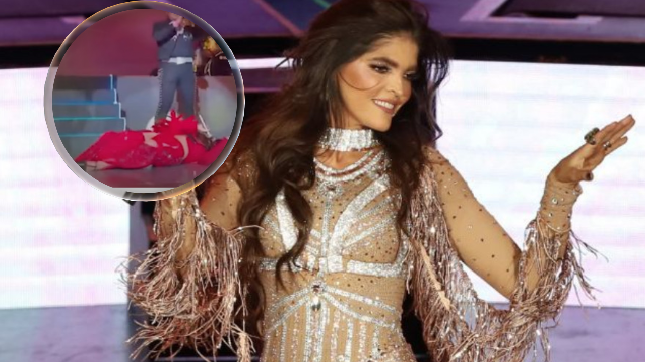 Imagen Principal de Nota: Ana Bárbara sufre fuerte caída durante concierto en México
