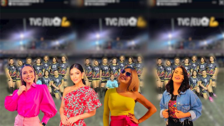 Imagen Principal de Nota: Presentadoras de TVC y EU muestran sus dotes como futbolistas en torneo