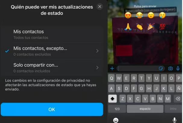 De esta manera podrás configurar los nuevos estados de WhatsApp. (Foto: MAG - Rommel Yupanqui)