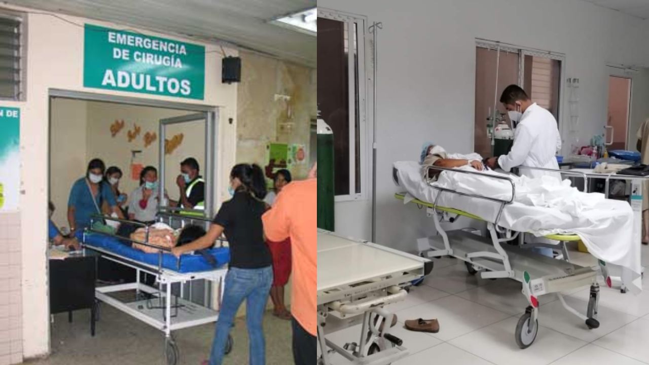 Imagen Principal de Nota: Hospital Escuela, sin camillas en área de emergencias por superar capacidad de atención en un 200 %