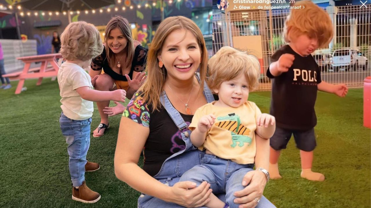Imagen de Hijo de Cristina Rodríguez la sorprende al dar sus primeros pasos