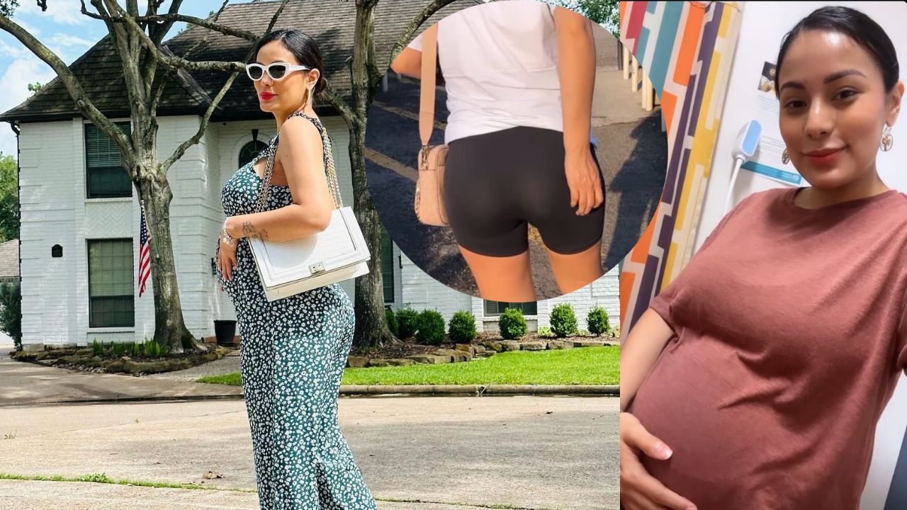 Imagen de 'Cosas de embarazadas': Elsa Oseguera se hizo 'pis' en sus shorts y comparte video