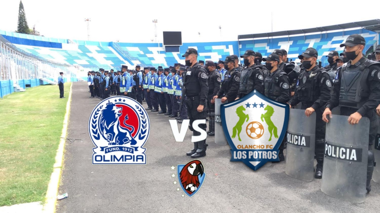 Imagen Principal de Nota: Más de 800 policías brindarán seguridad durante el partido entre Olimpia y Olancho FC