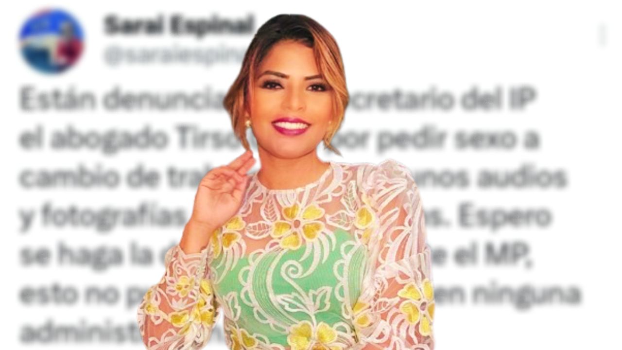 Imagen de Saraí Espinal pide investigar a funcionario que pide favores sexuales a cambio de empleo