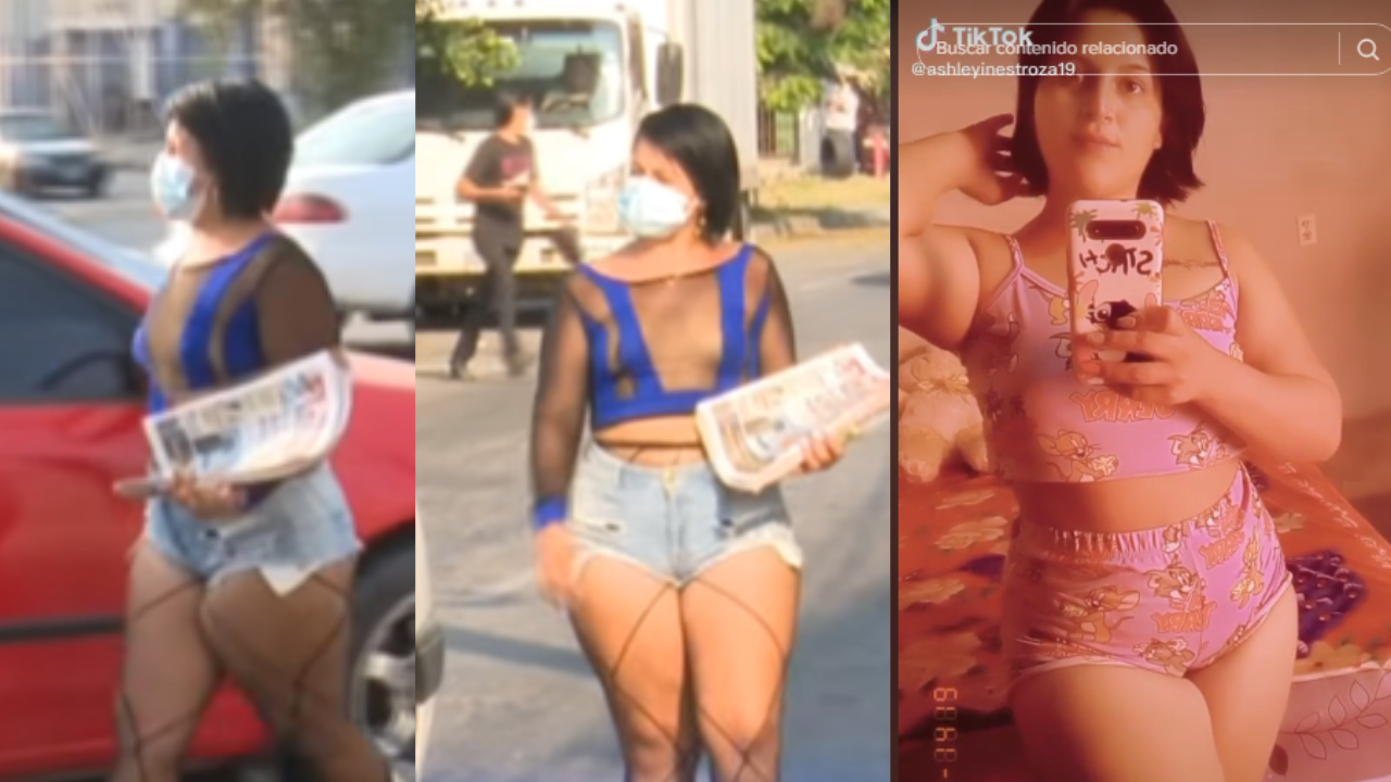 Imagen de Hondureña vendedora de periódicos roba miradas en TikTok