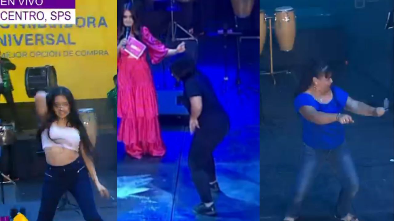 Imagen de A ritmo de playero hondureñas  mostrarón sus mejores pasos de baile durante el gran Chonguengue en la Feria Juniana 2023