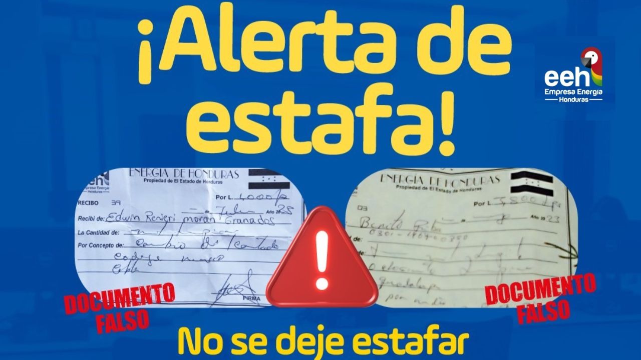 Imagen de ¡Alerta! EEH advierte que hondureños se hacen pasar por sus empleados para estafar