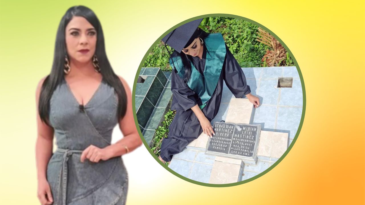 Imagen Principal de Nota: Presentadora hondureña va a la tumba de sus padres para dedicarles su título universitario