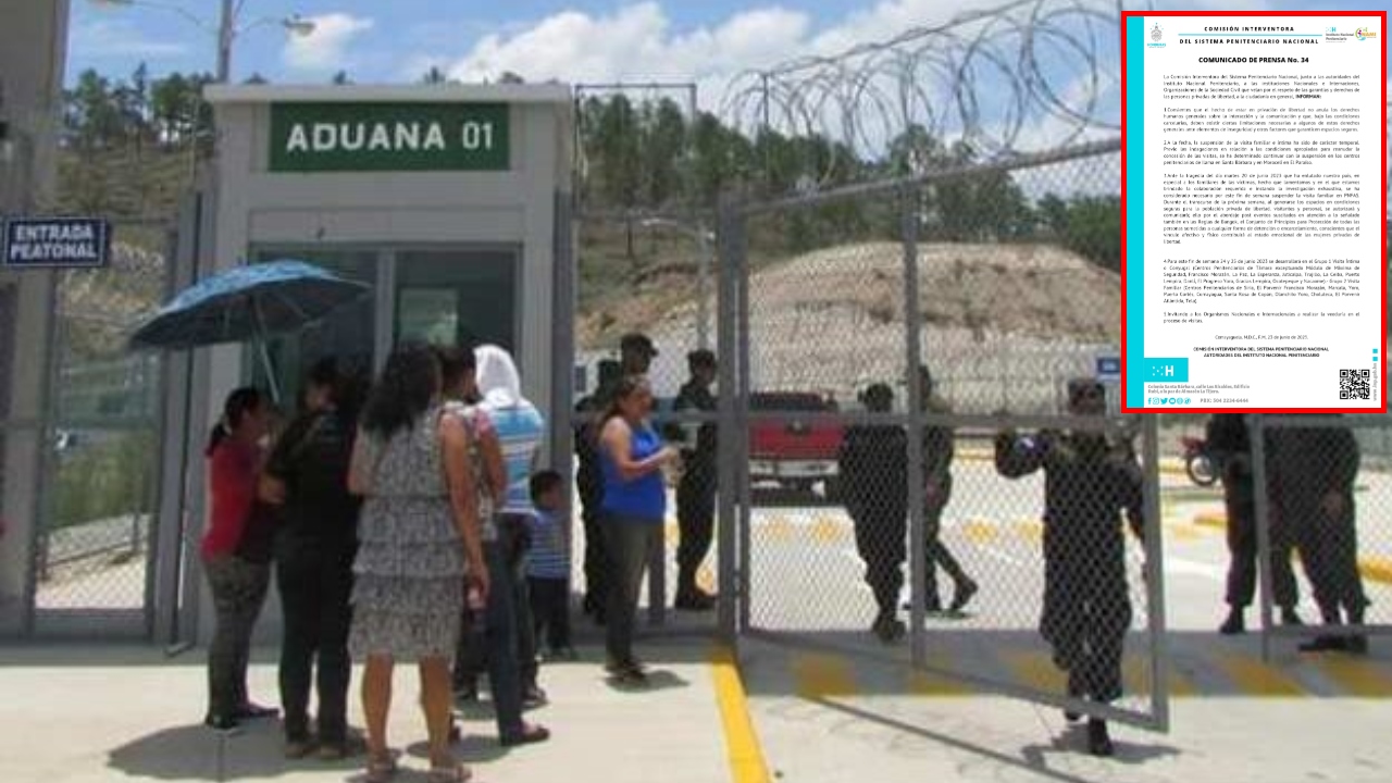 Imagen de Suspenden visitas para este fin de semana en tres centros penales de Honduras