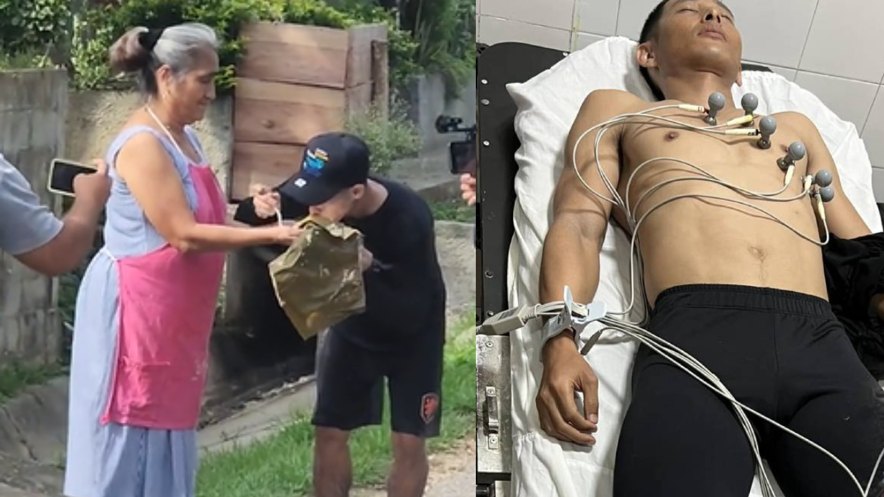 Imagen de Con un tamal, hondureña agradece a Shin Fujiyama por continuar reto para ayudar a escuela