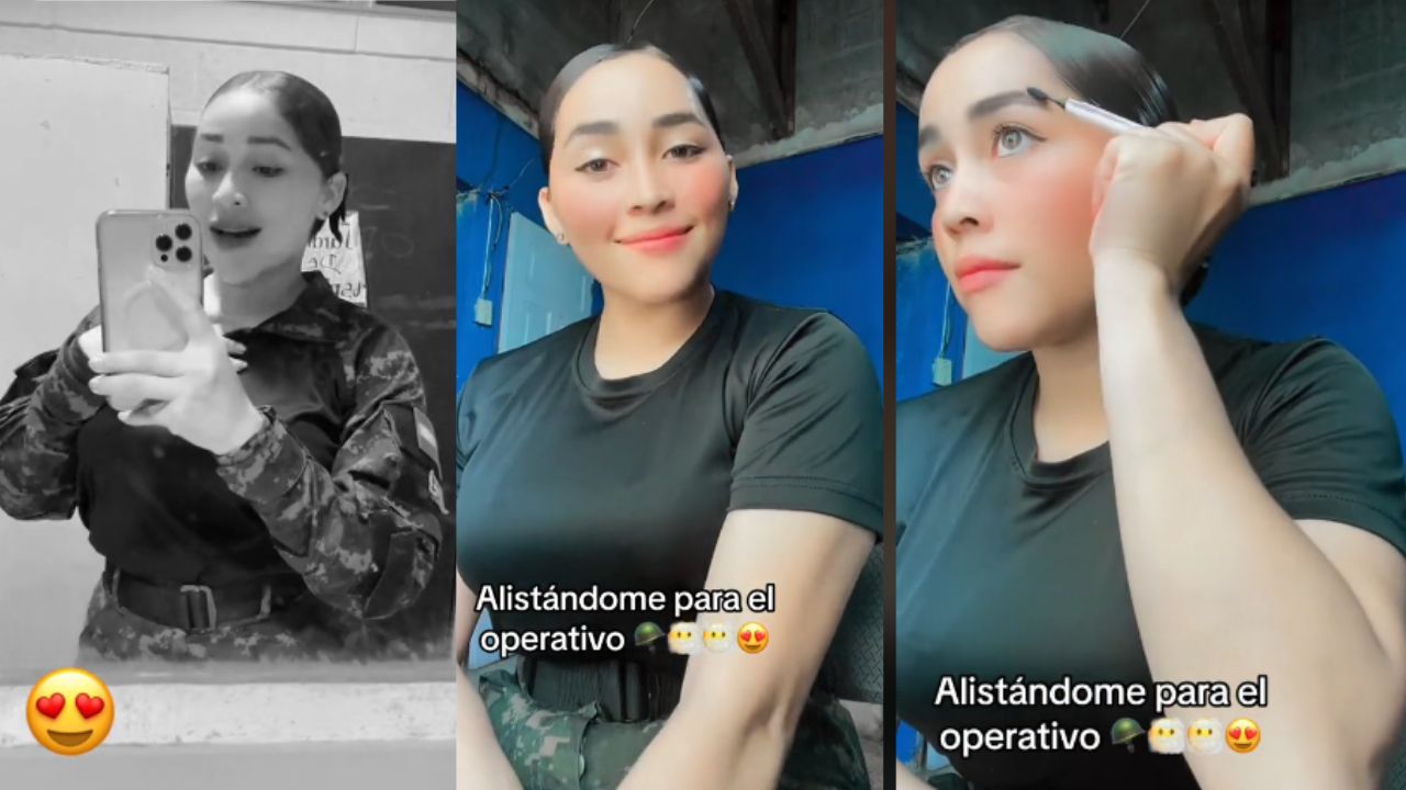 Imagen de ‘A enamorar en operativos’: militar hondureña muestra su rutina y roba suspiros en TikTok