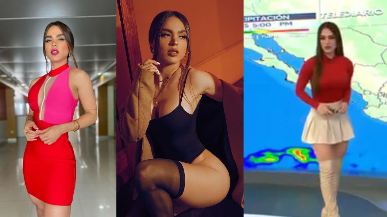 Imagen de Presentadora del clima  sube la temperatura de sus televidentes con sus sexys atuendos