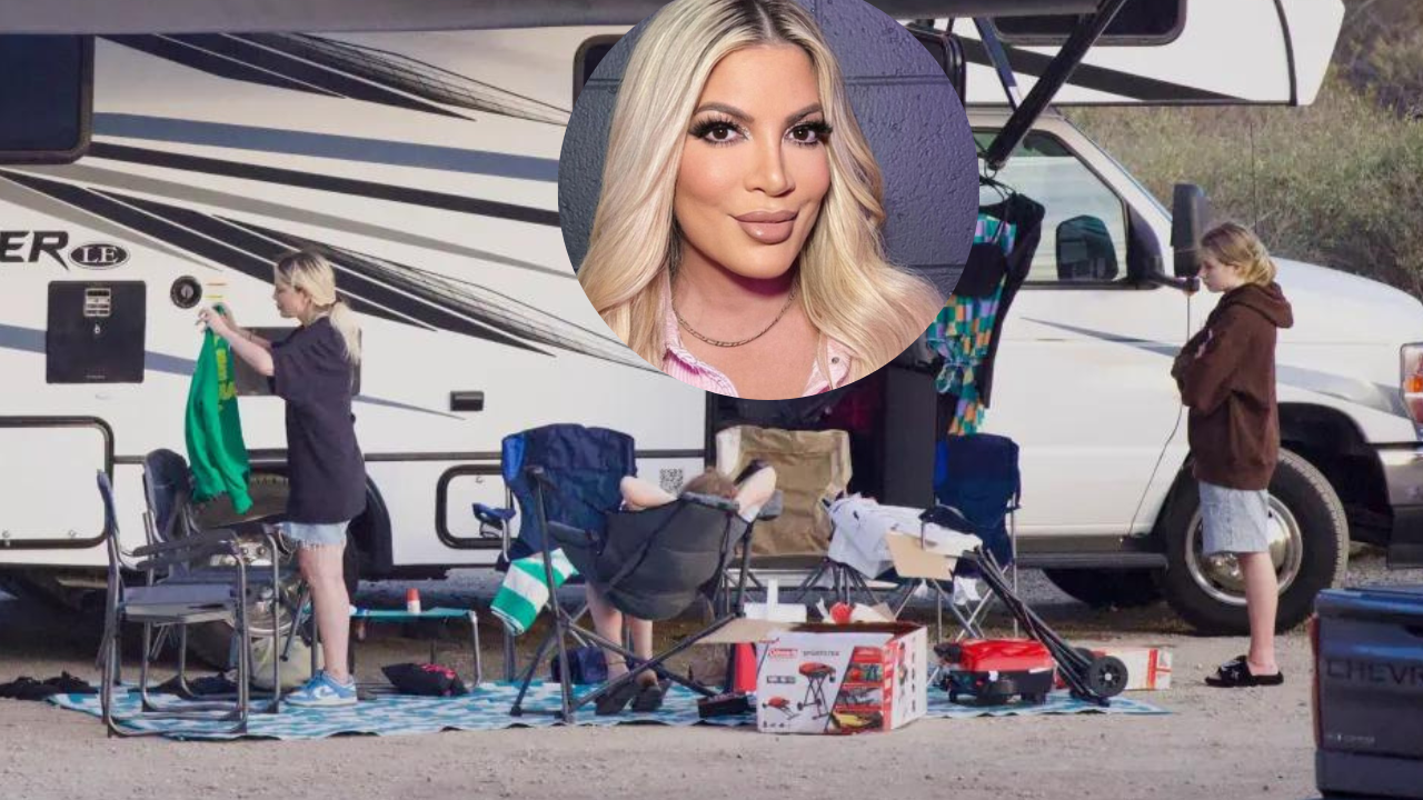 Imagen de 'Gastó todo en cirugías': Actriz Tori Spelling está en la ruina y vive en una caravana con sus hijos