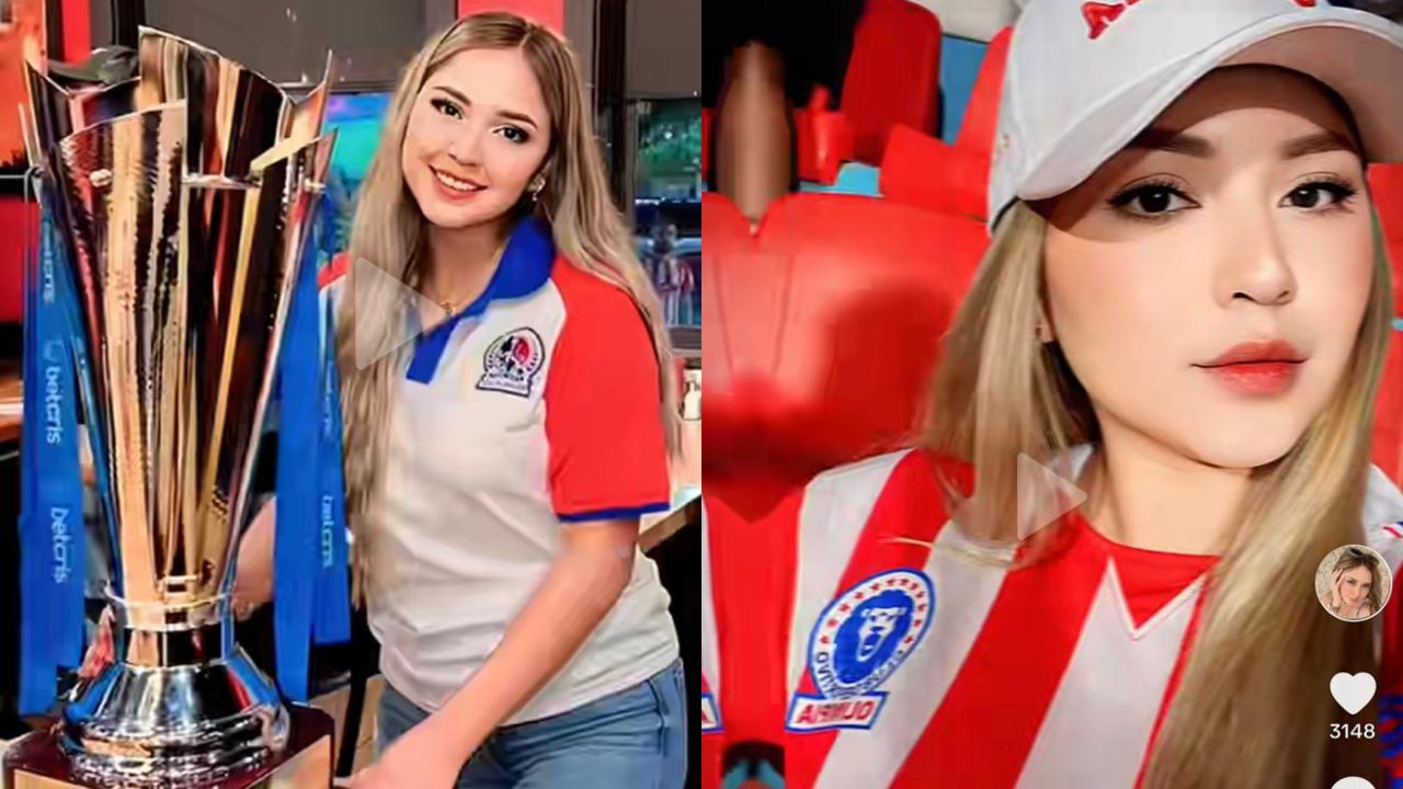 Imagen de ‘Bellísima’: aficionada del Olimpia está dejando boquiabiertos a muchos