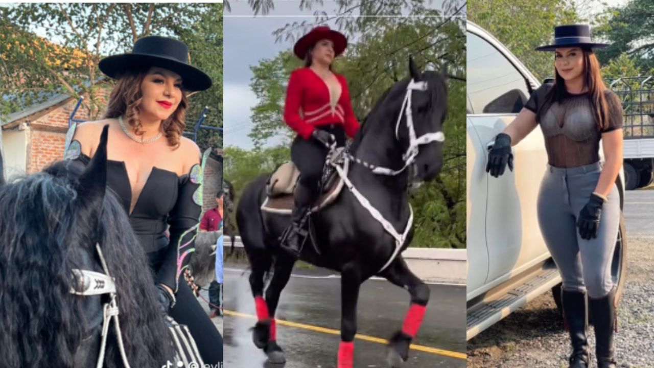 Imagen Principal de Nota: Como ‘La Patrona’, Leyli Valle atrae todas las miradas en redes cabalgando con elegancia