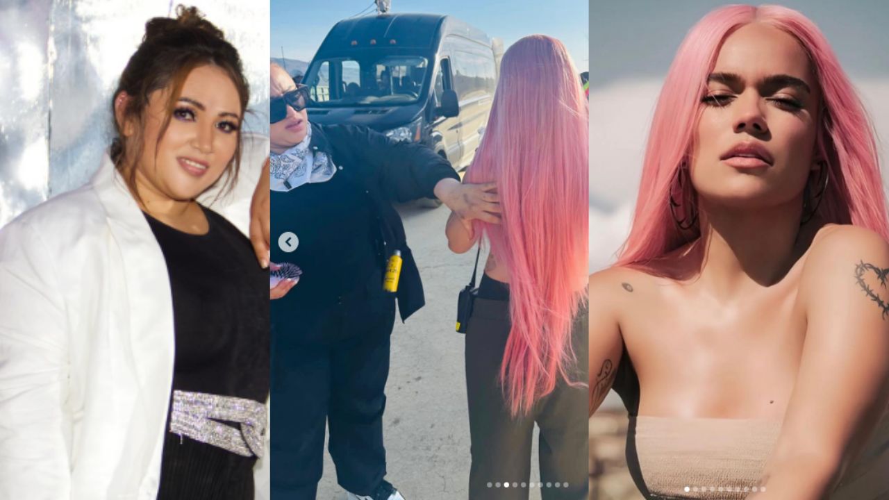 Imagen de Katherine Moncada, la hondureña encargada de maquillar a Karol G para su nuevo videoclip