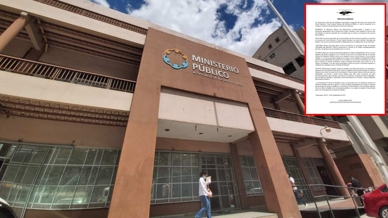 Imagen de Asociación de Fiscales rechaza cualquier intento de nombrar una junta interventora o de transición en el MP