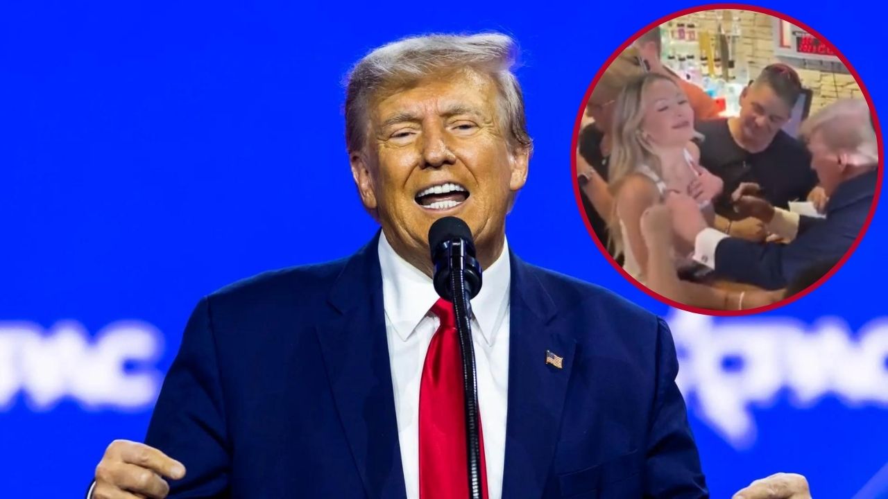 Imagen Principal de Nota: Donald Trump, en polémica tras firmar el pecho de una fanática