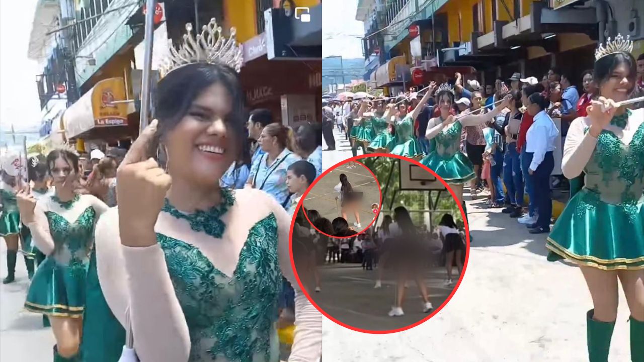 Imagen Principal de Nota: Así fue el desfile de palillonas hondureñas que habían sido criticadas por su vestimenta