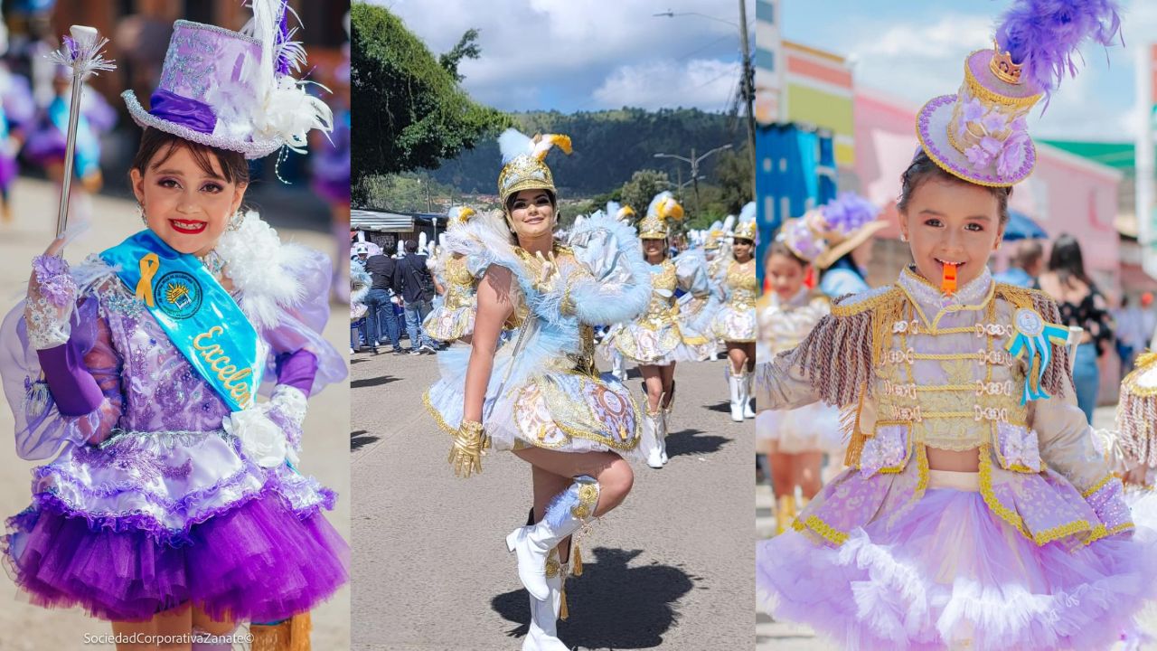 Imagen Principal de Nota: Palillonas de Danlí impactan con sus espectaculares trajes en los desfiles patrios 2023