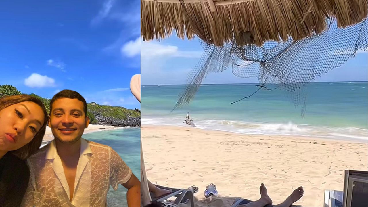 Imagen Principal de Nota: Playa nudista de Roatán: hondureño y su novia japonesa muestran cómo luce