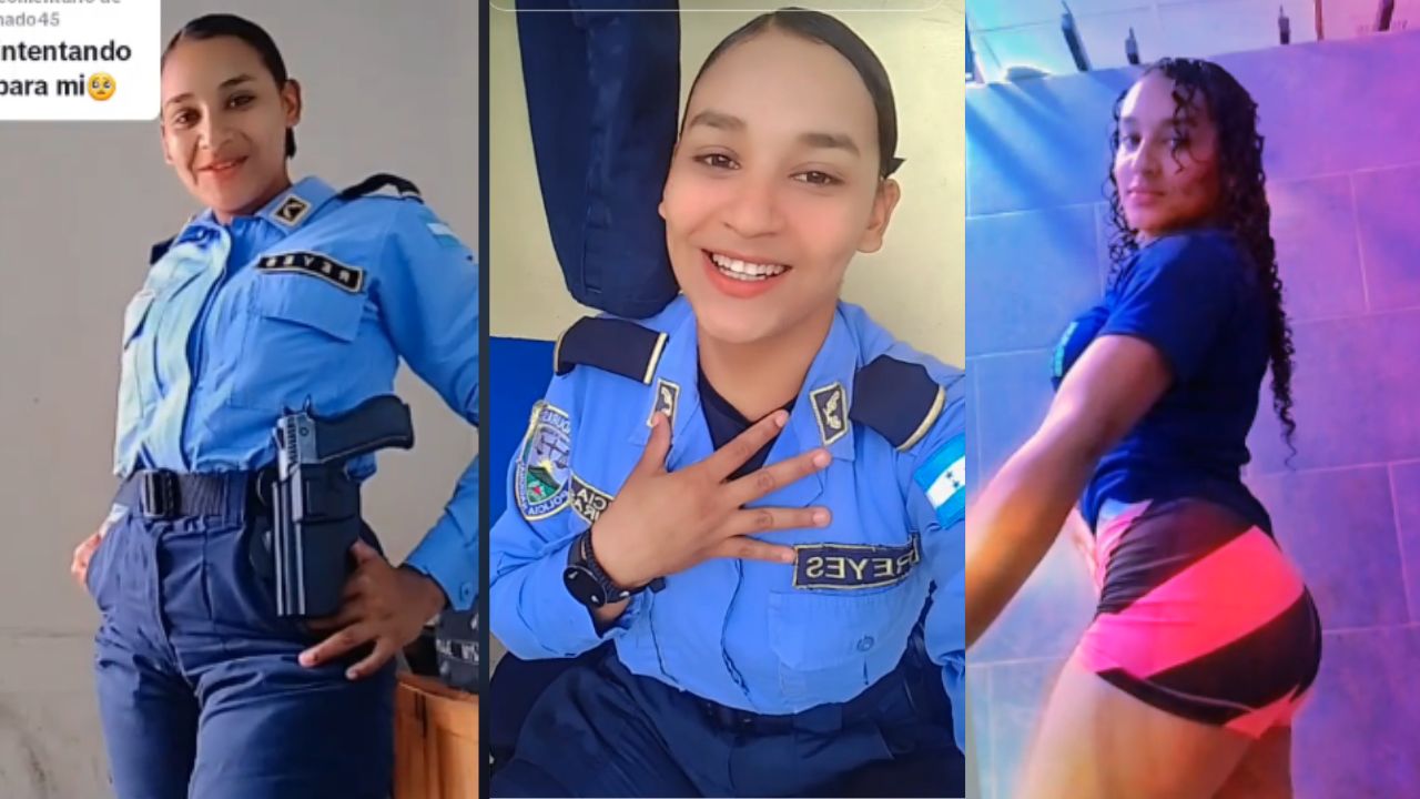 Imagen de 'Manden ubicación': policía hondureña enamora a usuarios de TikTok
