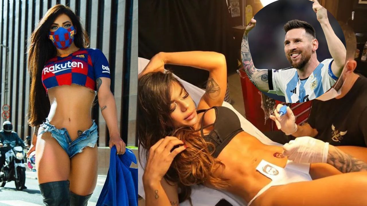 Imagen Principal de Nota: Suszy Cortez muestra sus tatuajes en honor a Messi ¿Cuántos y dónde los tiene?