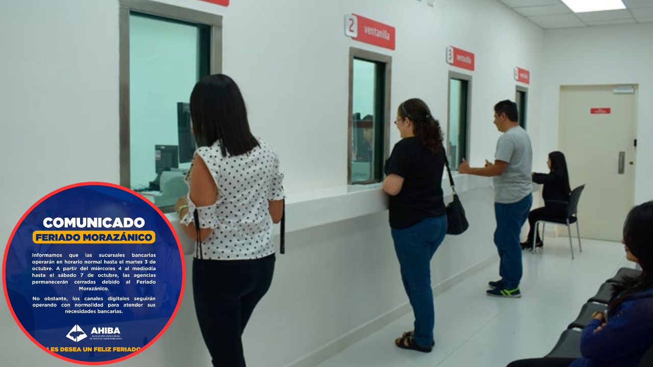 Imagen Principal de Nota: ¿Agencias de bancos estarán abiertas en el feriado morazánico en Honduras?