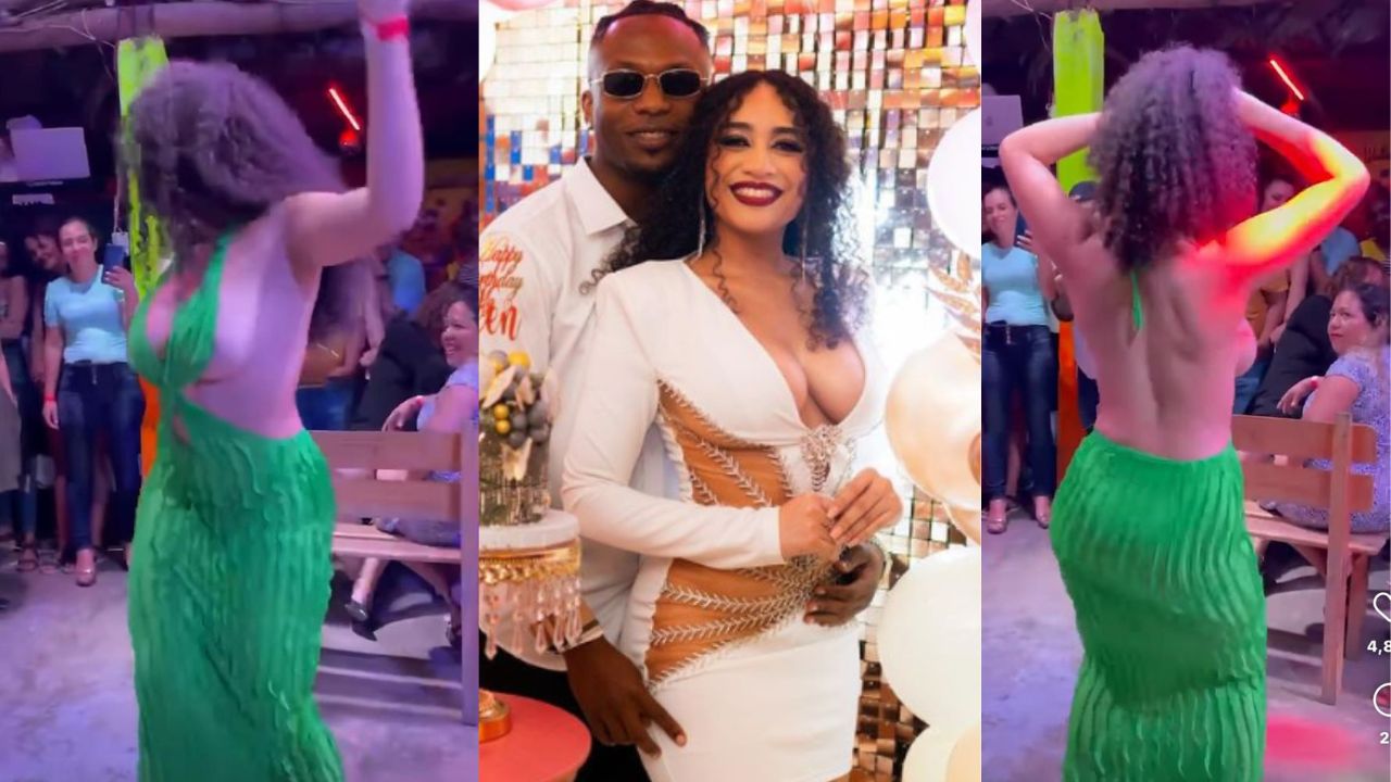 Imagen Principal de Nota: 'Casi se le salían': Valeria Aguilar, novia de Kevin Álvarez, baila punta con arriesgado atuendo
