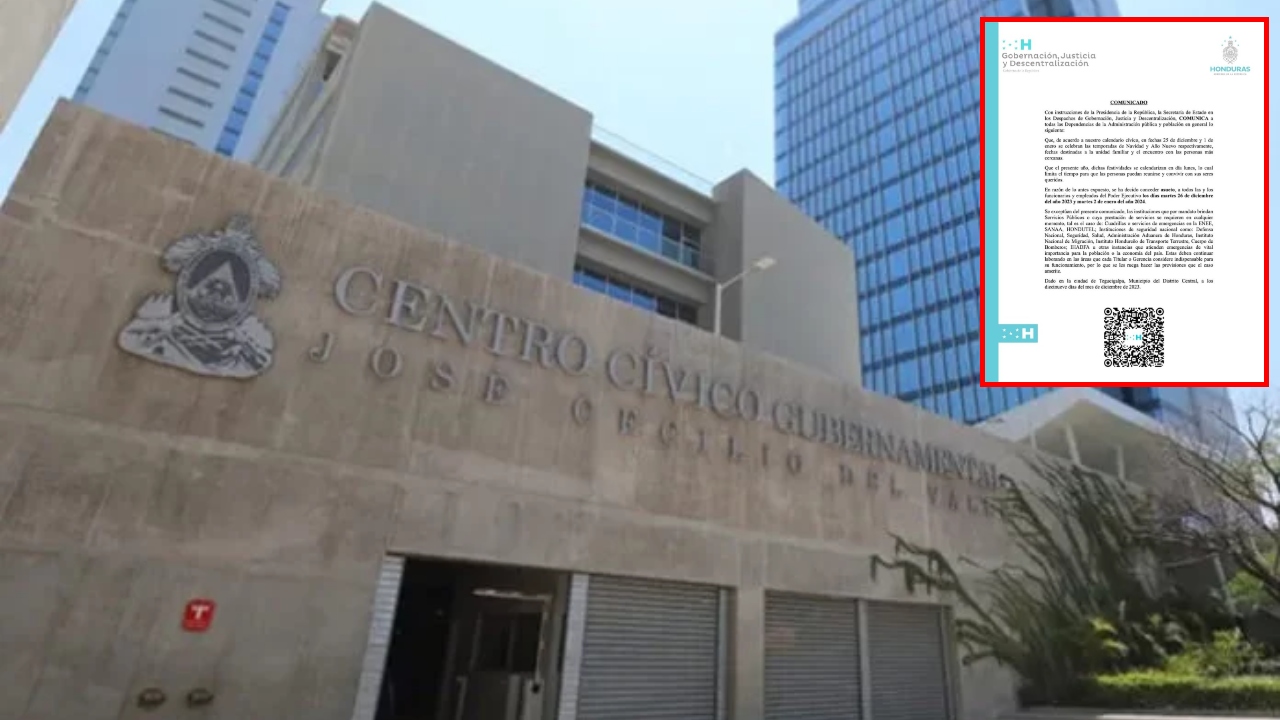 Imagen Principal de Nota: Gobierno concede asueto a empleados públicos por Navidad y Año Nuevo
